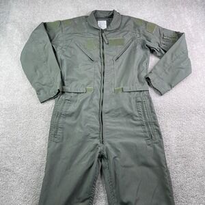 Vintage Military Coveralls Mens 40 Regular Flyers Summer Fire Resistant Military